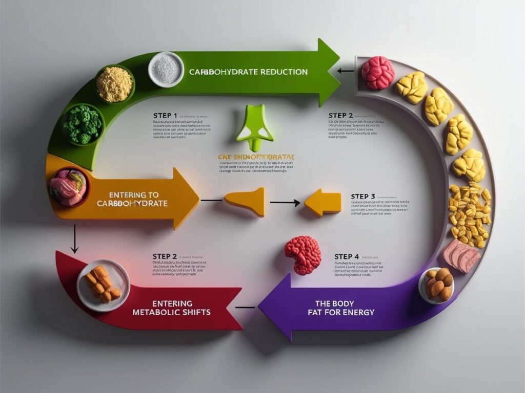 Step-by-step process of entering ketosis on the keto diet
